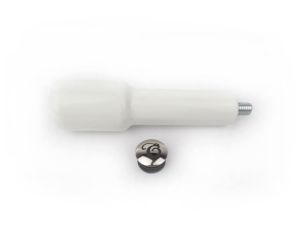 White Plastic Portafilter Handle - M10 Thread