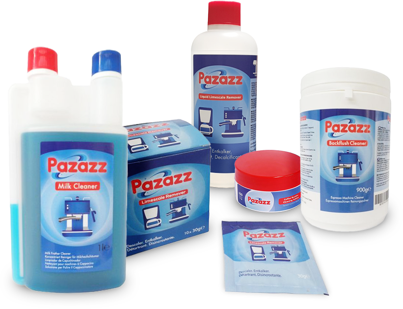 Pazazz Coffee Machine Cleaners and Descalers
